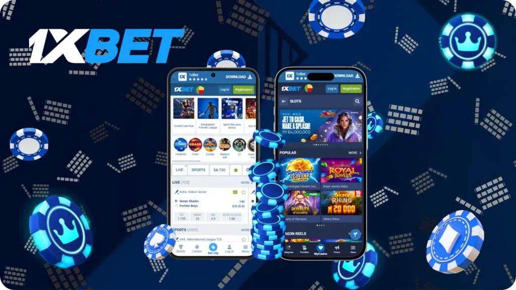 Inscription sur 1xBet via mobile