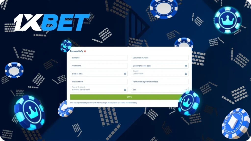 Processus de vérification du compte 1xBet